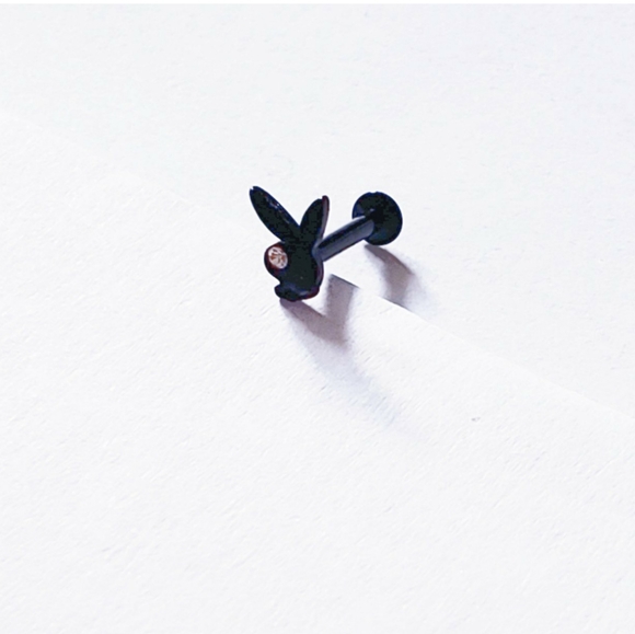 16g playboy Tragus helix conch cartilage piercing - Picture 1 of 1